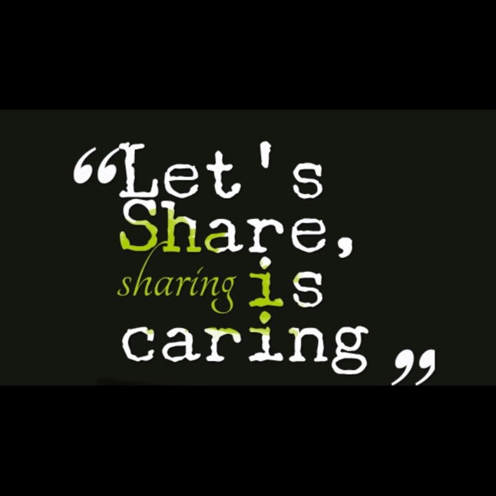 I always share back!